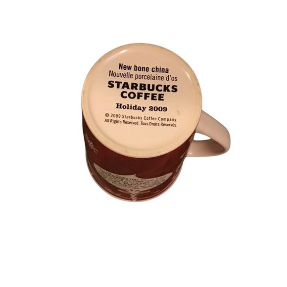 STARBUCKS 2009 Holiday Coffee Cup New Bone China Size 12 ounces - Picture 6 of 6